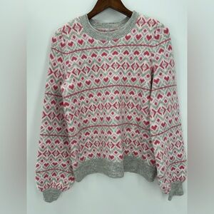 LOFT Heart Sweater, size Medium